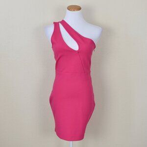 Superdown Nava Asymmetrical One Shoulder Mini Dress - M